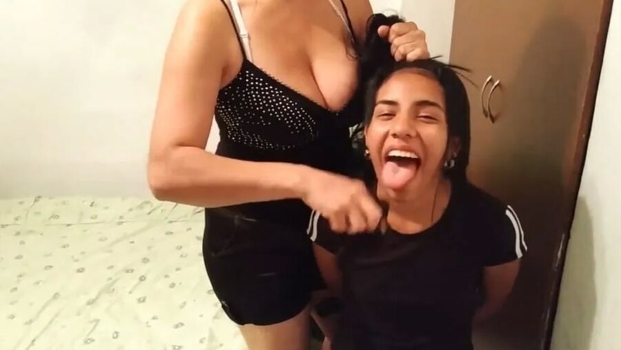 Cleaning Stepmom's Dirty Panties With Her Mouth!
