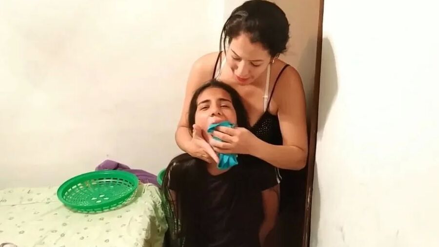 Cleaning Stepmom's Dirty Panties With Her Mouth!