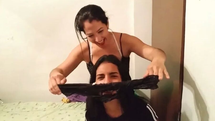 Cleaning Stepmom's Dirty Panties With Her Mouth!