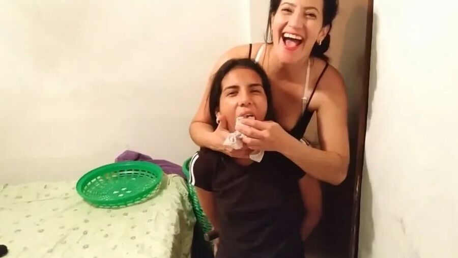 Cleaning Stepmom's Dirty Panties With Her Mouth!