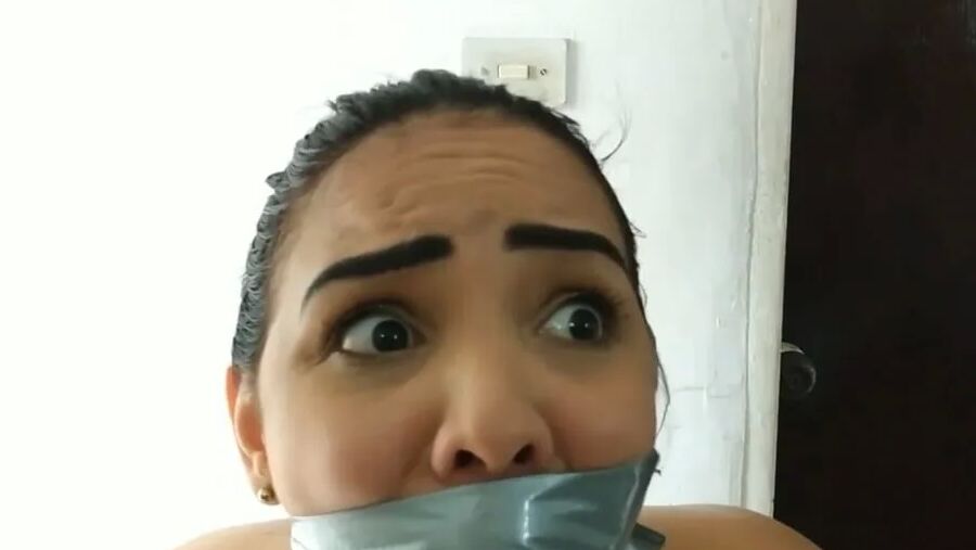 Her First Time Bound And Gagged - Selfgags