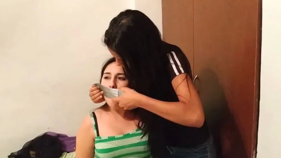 Thoroughly Gagged By Evil Stepsister! - Selfgags