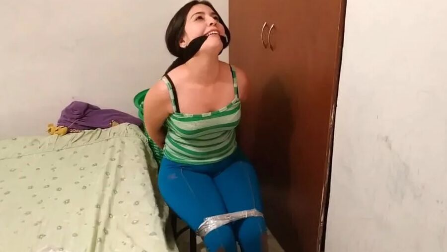 Thoroughly Gagged By Evil Stepsister! - Selfgags