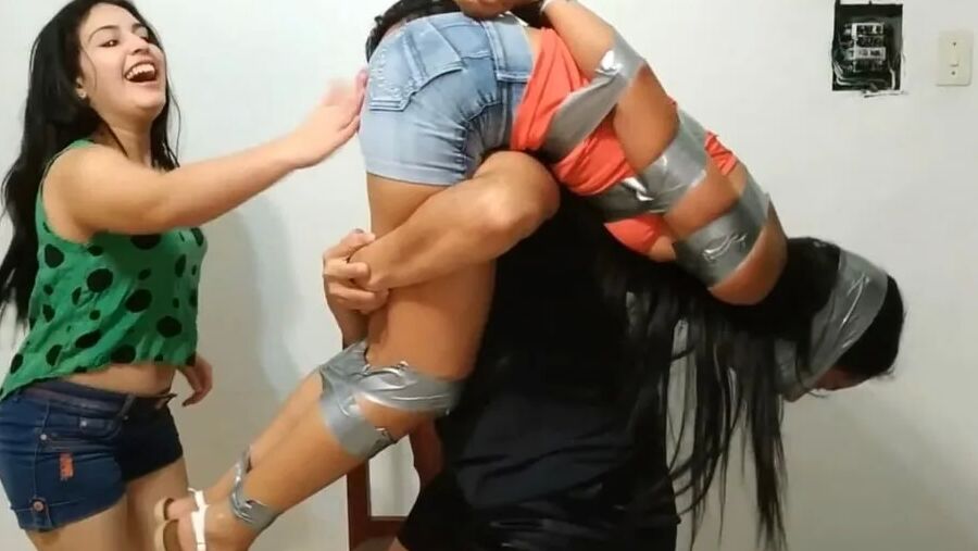 Tape Bound Instagram Girl Gagged And Humiliated!