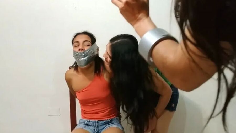 Tape Bound Instagram Girl Gagged And Humiliated!