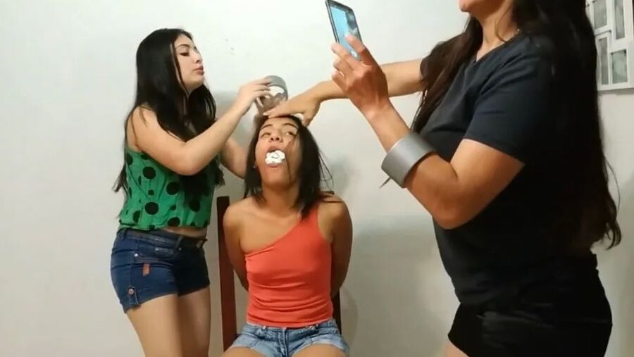 Tape Bound Instagram Girl Gagged And Humiliated!