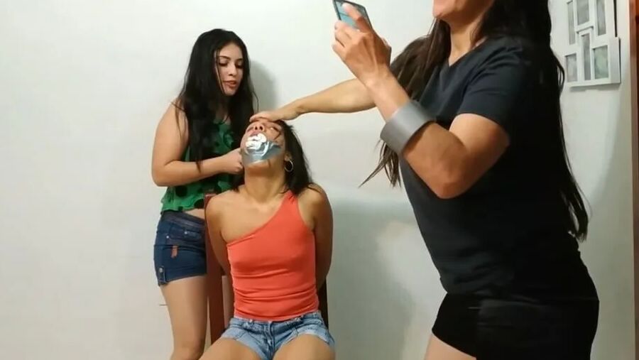 Tape Bound Instagram Girl Gagged And Humiliated!