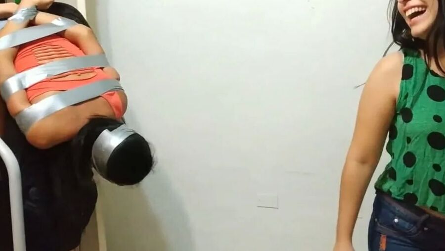 Tape Bound Instagram Girl Gagged And Humiliated!