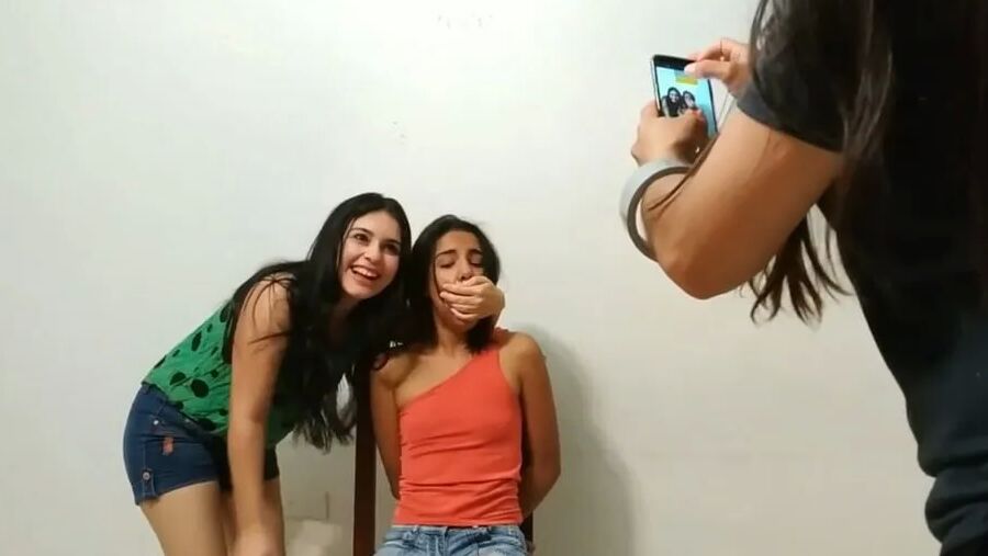 Tape Bound Instagram Girl Gagged And Humiliated!