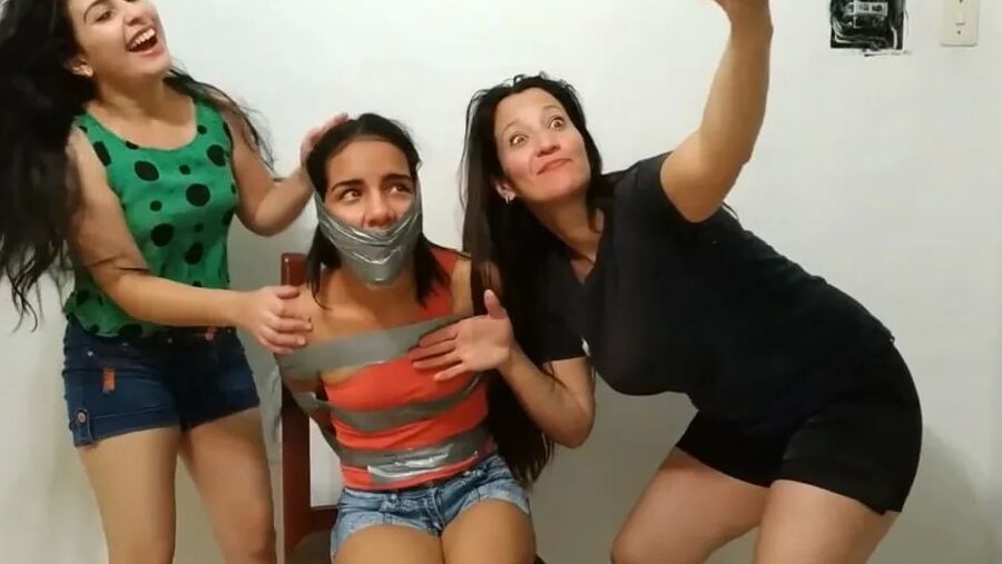 Tape Bound Instagram Girl Gagged And Humiliated!