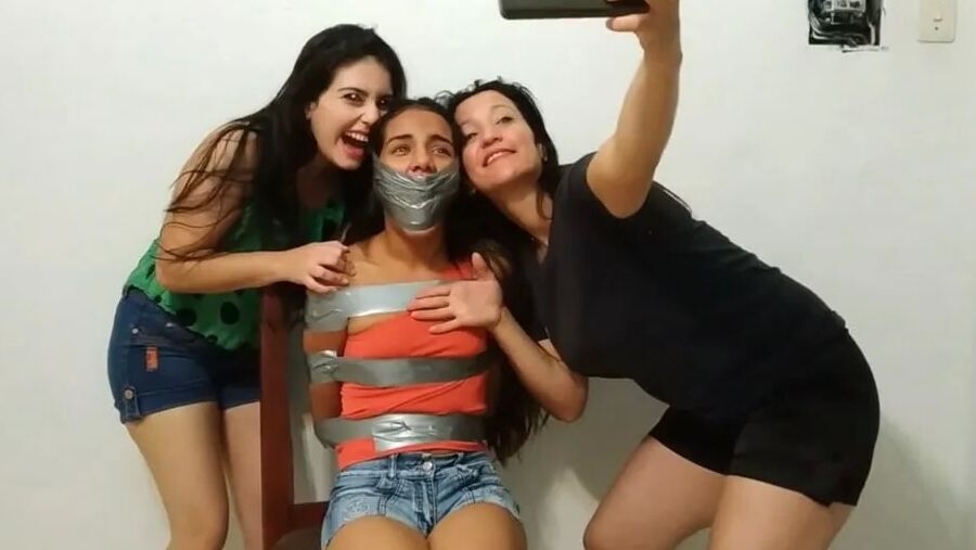 Tape Bound Instagram Girl Gagged And Humiliated!