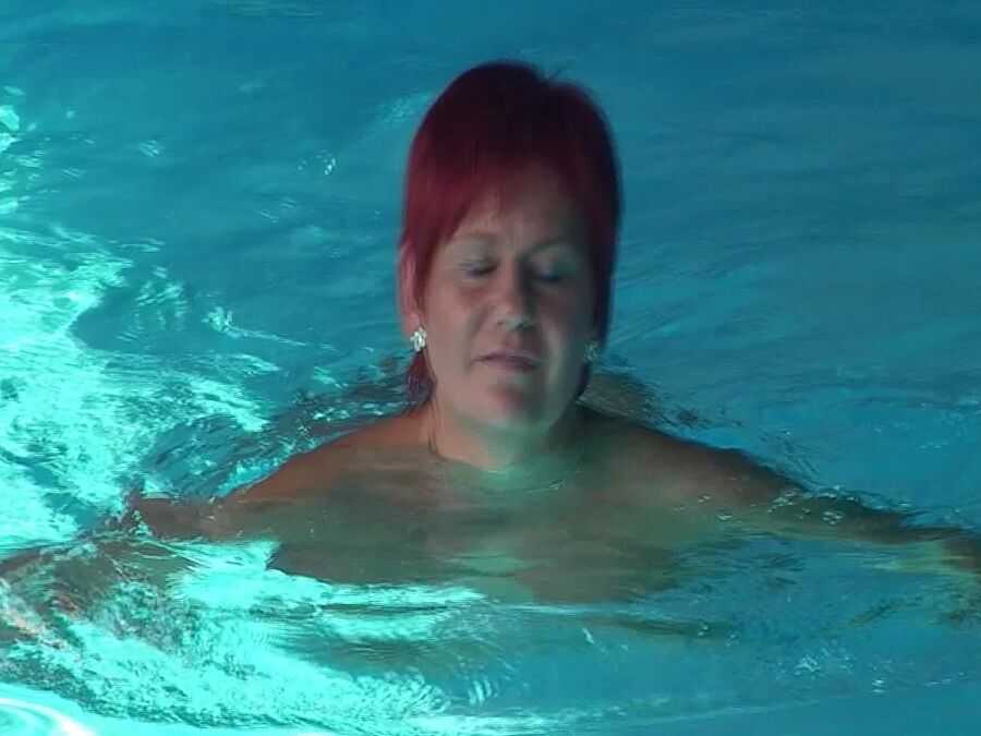 Masturbating at the pool