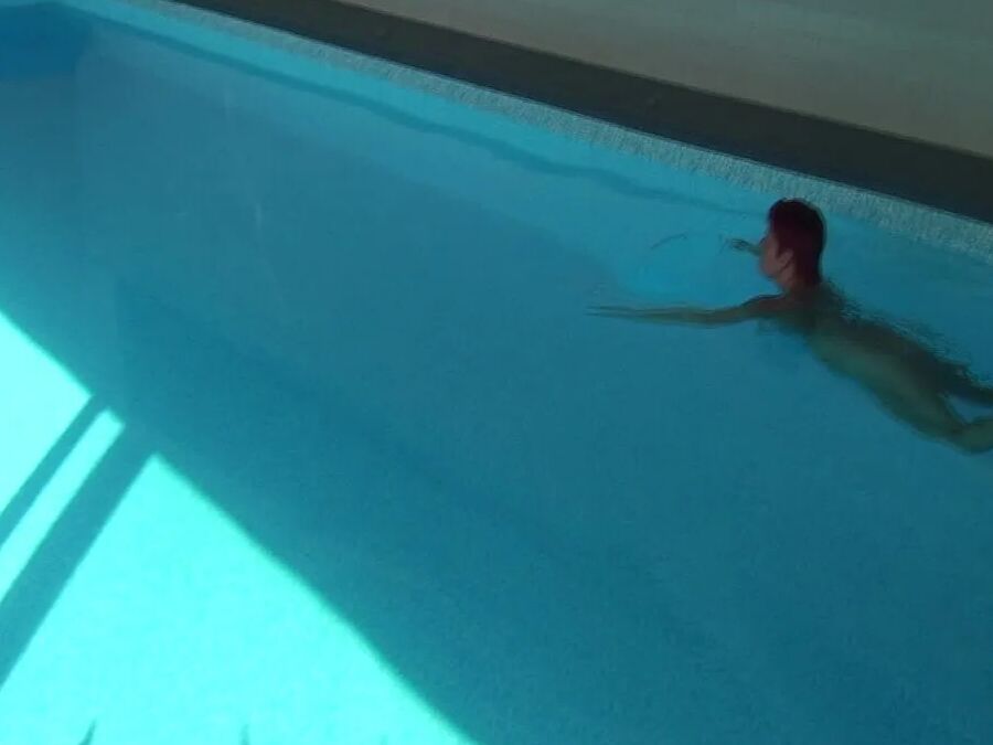 Masturbating at the pool