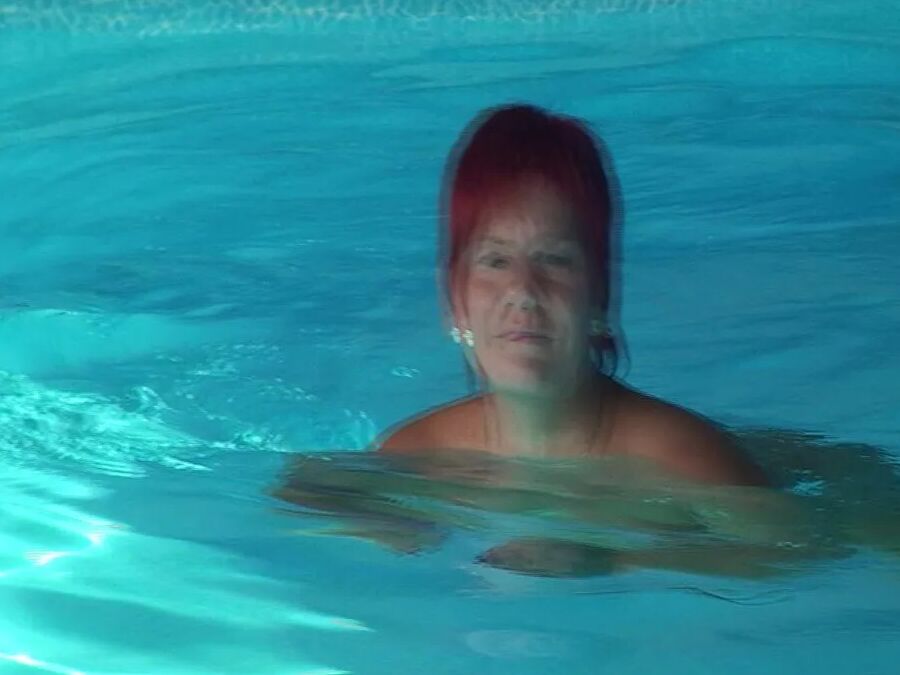 Masturbating at the pool