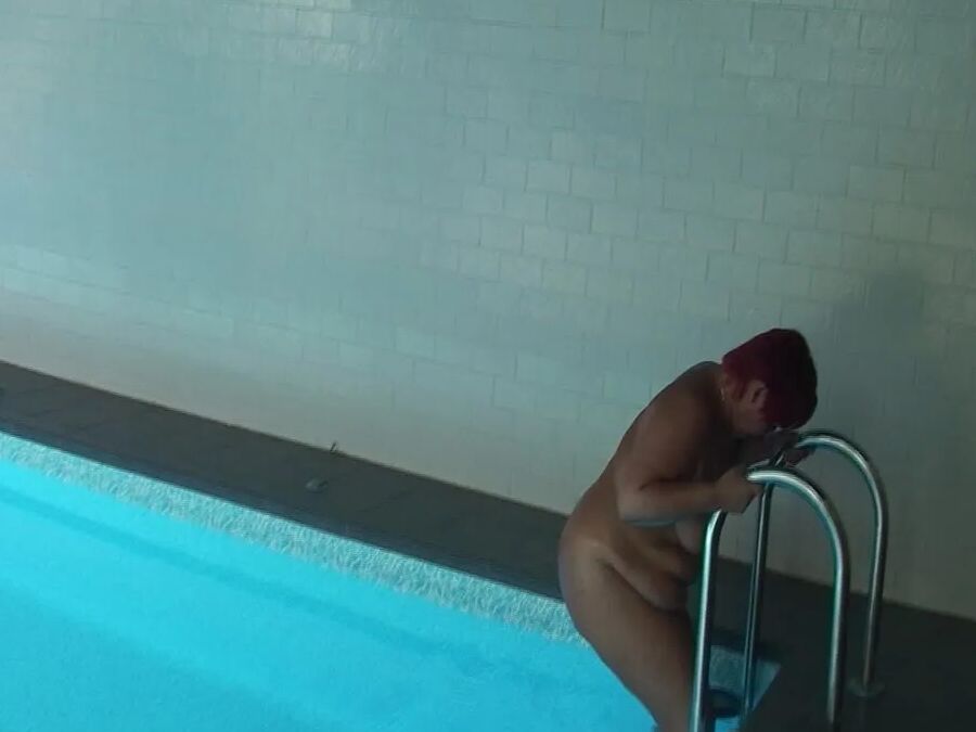 Masturbating at the pool