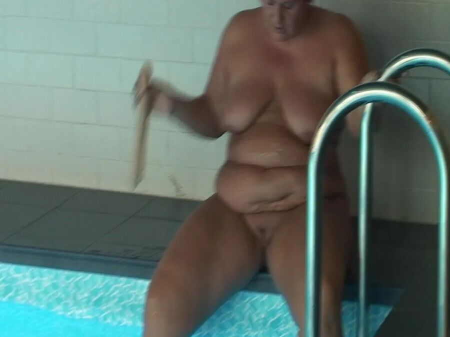 Masturbating at the pool
