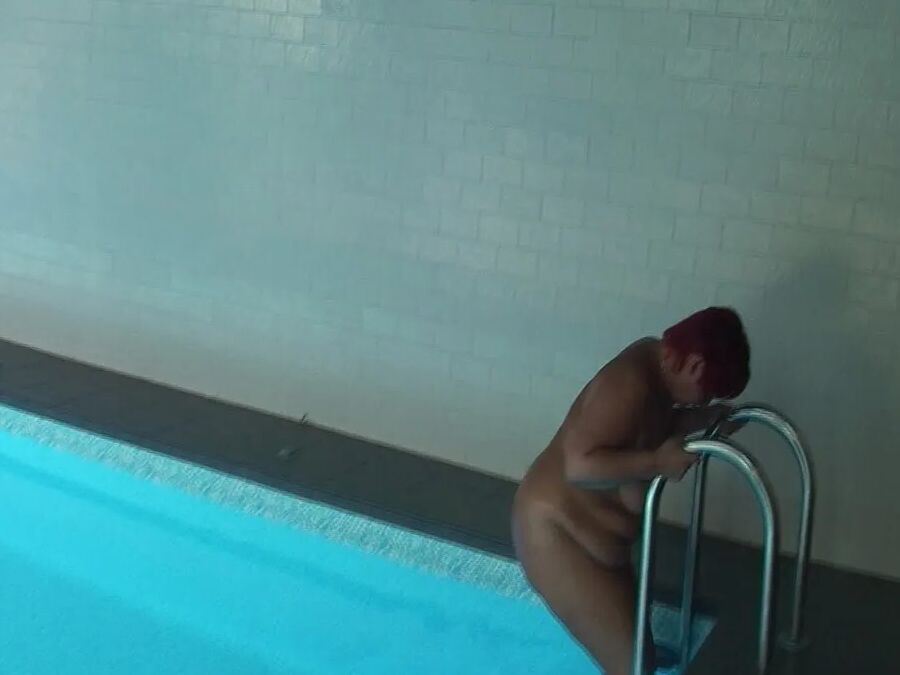 Masturbating at the pool