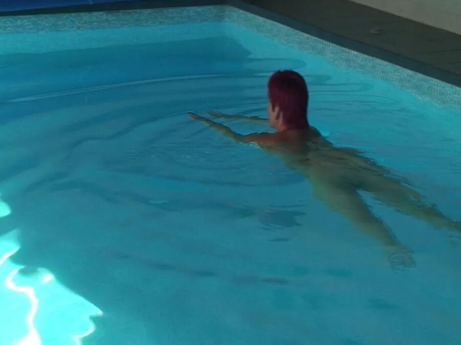 Masturbating at the pool