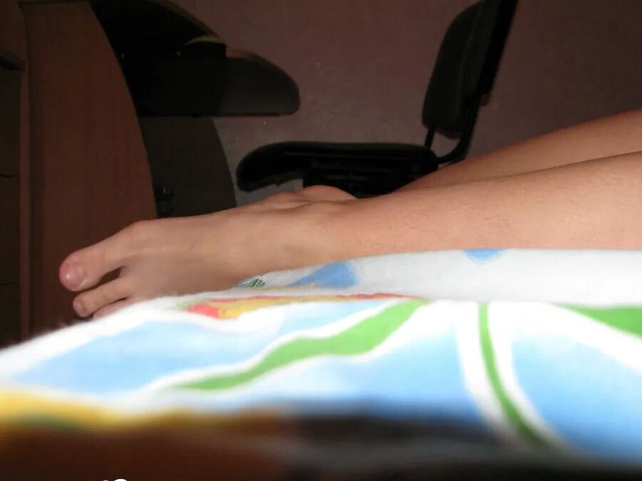 Closeup of my wife's sexy naked feet