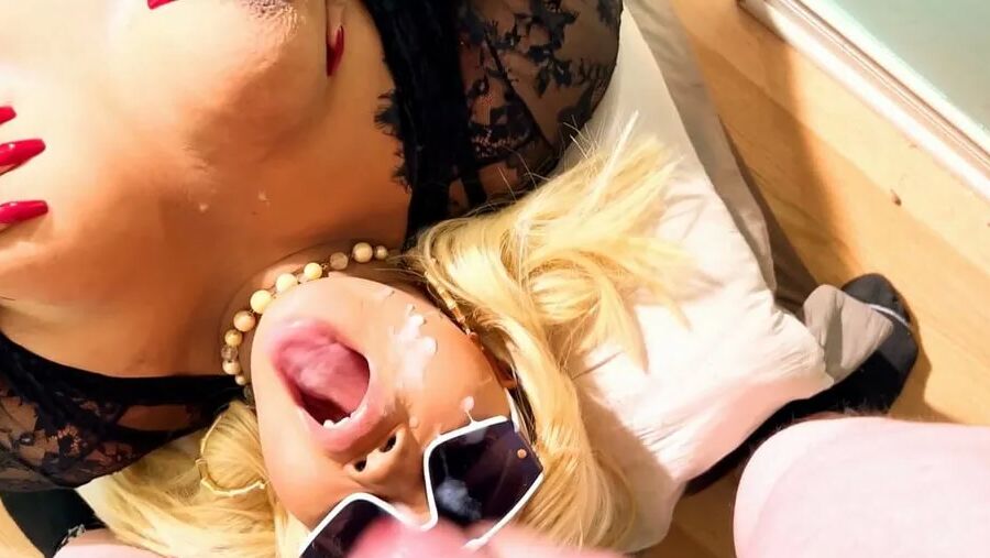 Ebony homemade interracial swallow oral cumshot amateur b