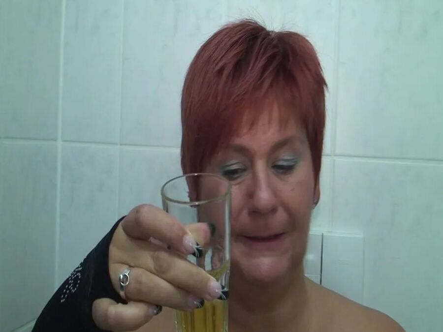 A glass of pee