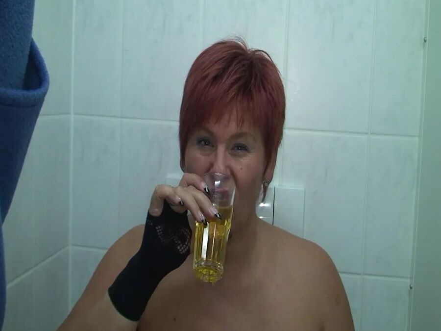 A glass of pee