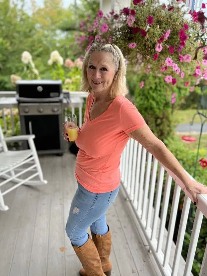 Orange Top and Blue Jeans