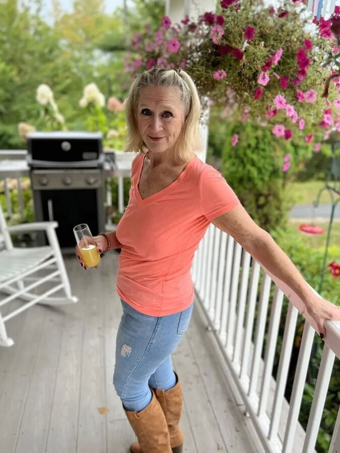 Orange Top and Blue Jeans