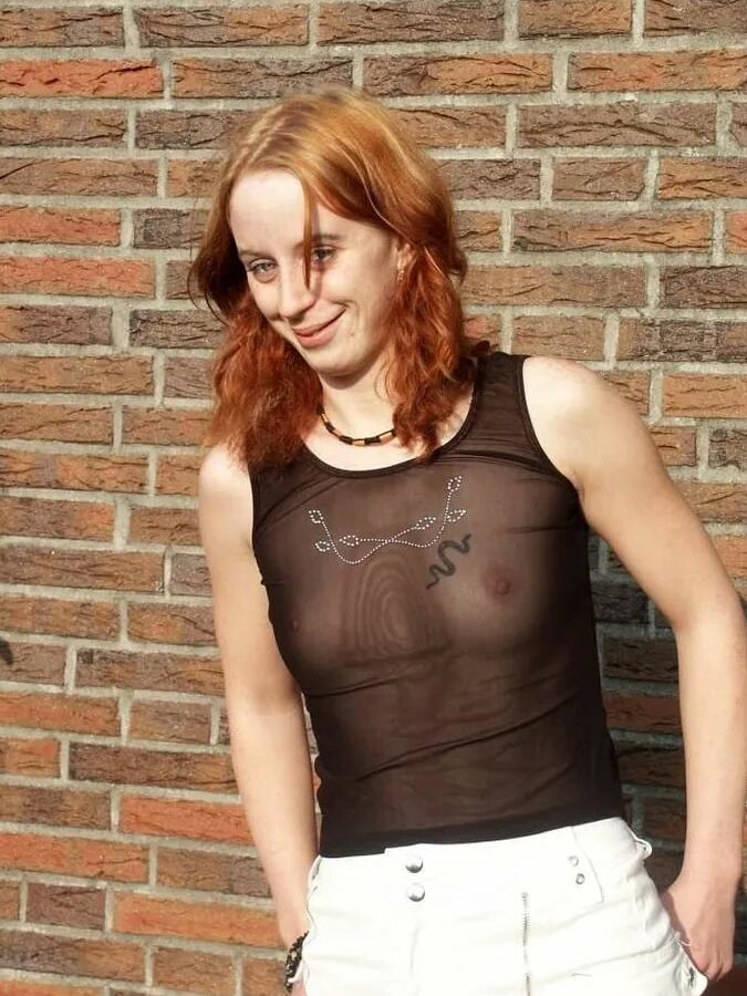 Photo shooting with schoolgirl Claudia outdoor in the garden