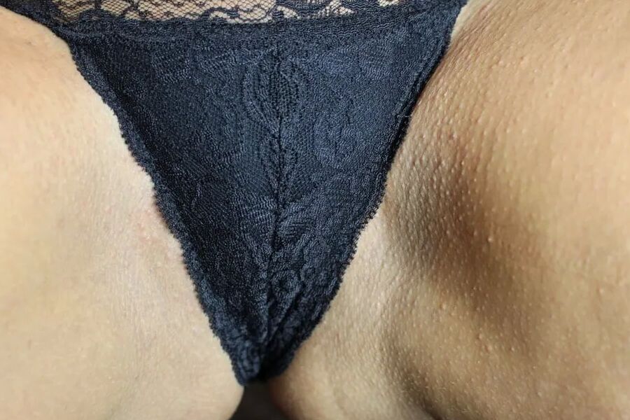 Hot session with my black panties