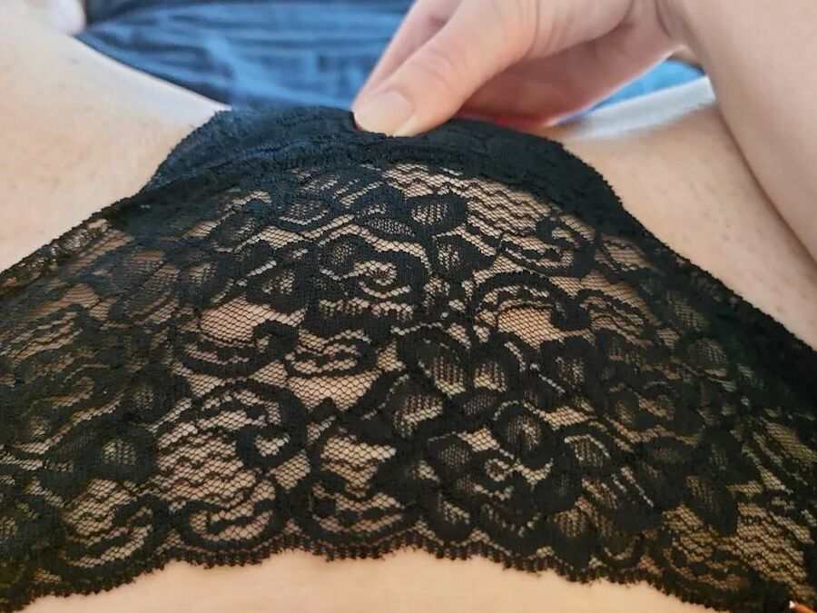 Hot session with my black panties