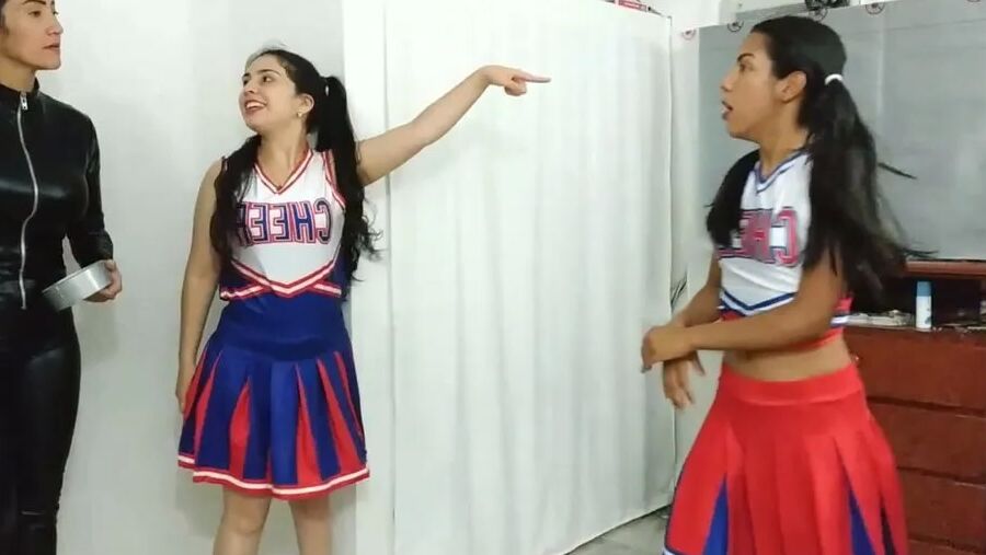 Cheerleader Rival Girls In Bondage
