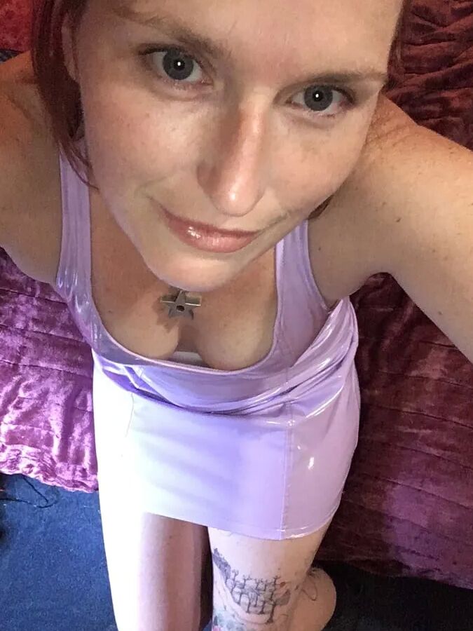 Purple PVC sundress