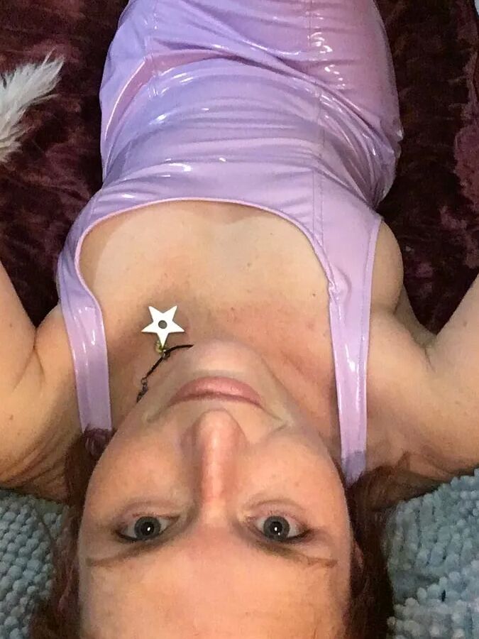 Purple PVC sundress