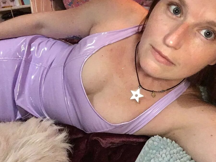 Purple PVC sundress
