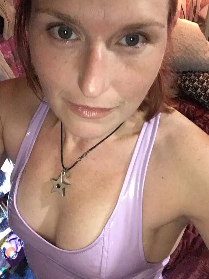 Purple PVC sundress
