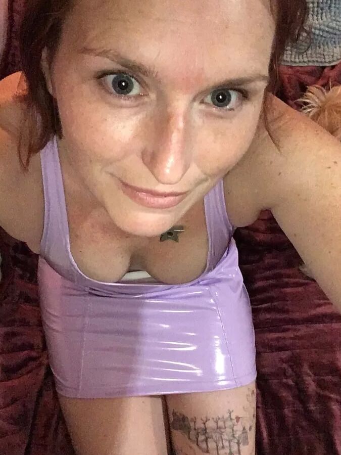 Purple PVC sundress