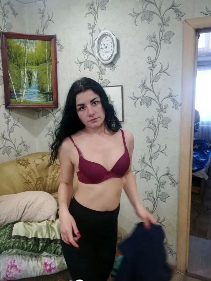 Cute girlfriend stripping off for the camera