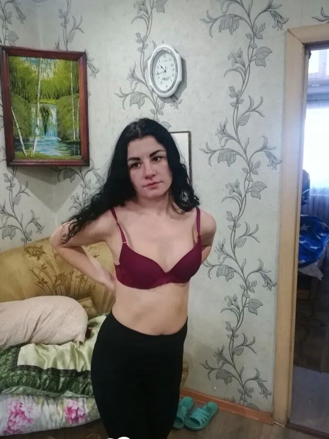 Cute girlfriend stripping off for the camera