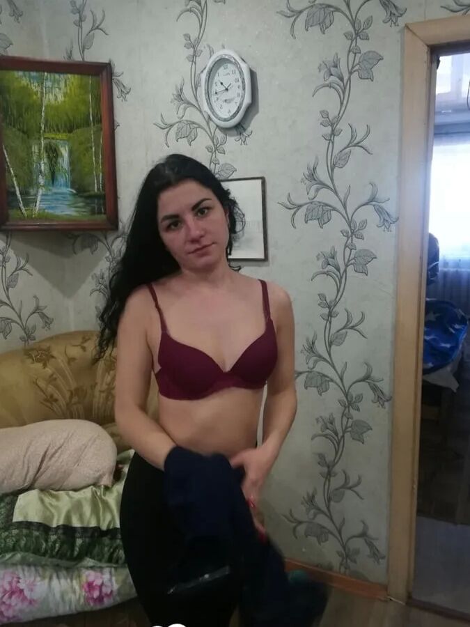 Cute girlfriend stripping off for the camera