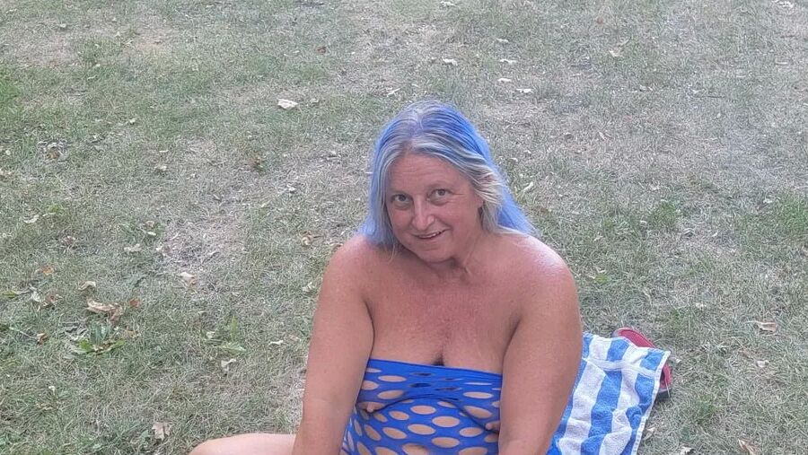 Wife in holey lingerie
