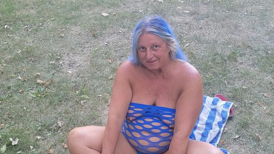 Wife in holey lingerie