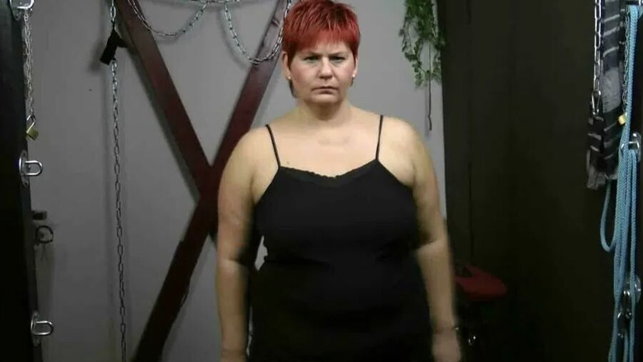 Tied breasts, ass spanked