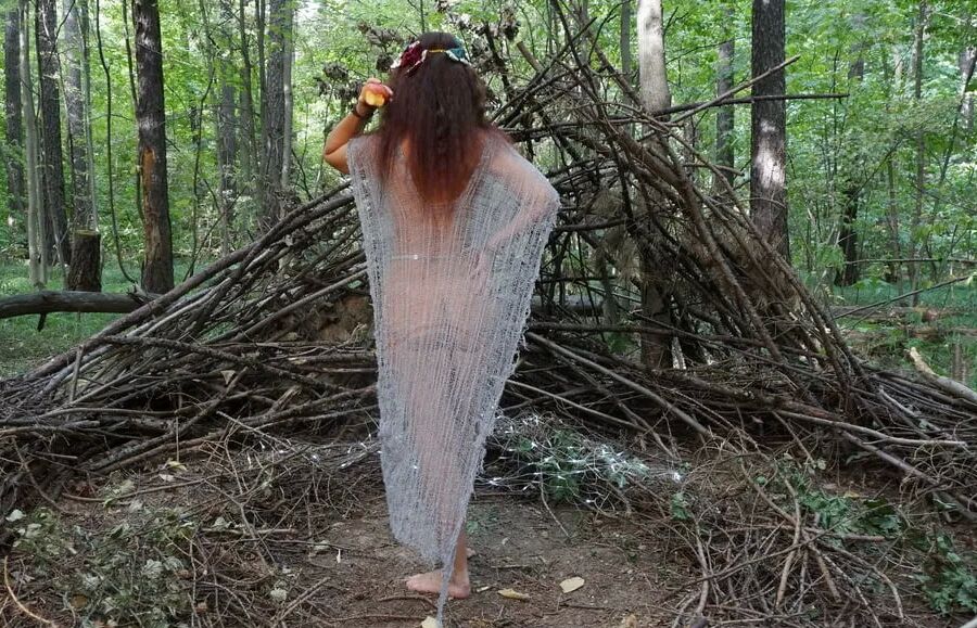 In forest cradle
