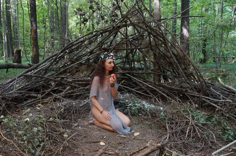 In forest cradle