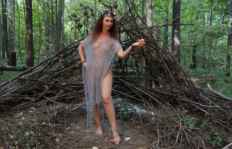 In forest cradle