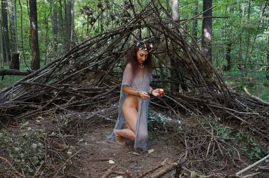 In forest cradle