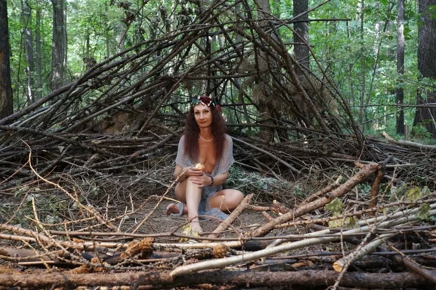 In forest cradle