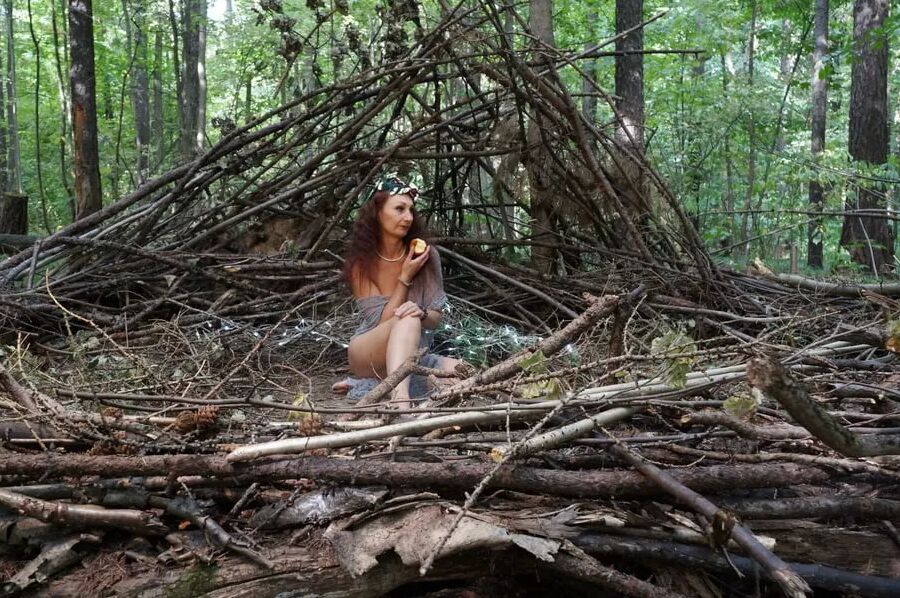 In forest cradle