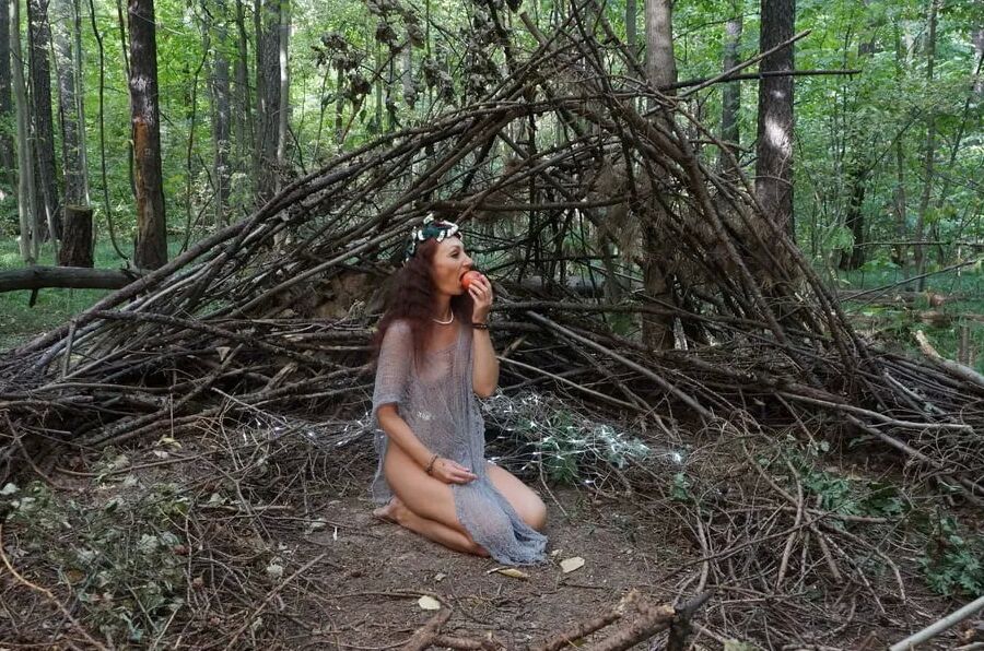In forest cradle